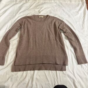 Babaton 100% merino wool brown knit sweater size XXS